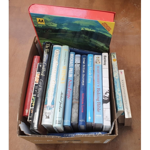 86 - Box of books to include books on cookery & travel
