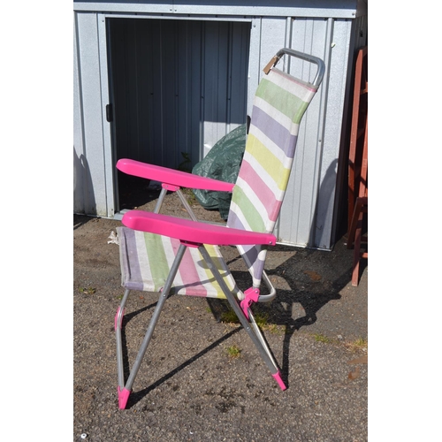 43 - Colourful folding garden chair