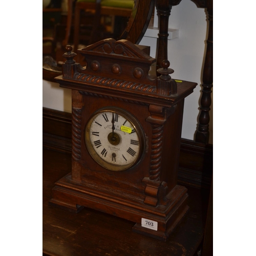 Fattorini & Sons, Bradford. Electric alarm clock. height 42cm