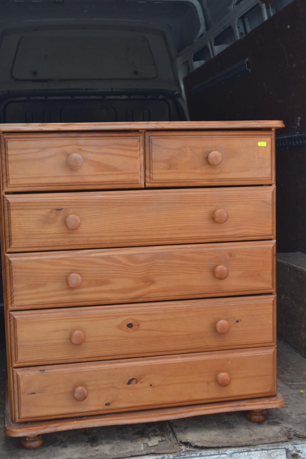 2 Over 4 Pine Chest Of Drawers 85cm X 44cm X 93cm   1100161175.JPG