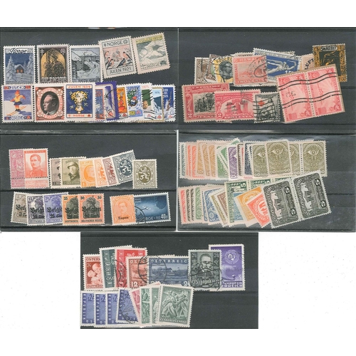 1005 - Mixed Lots; Europe; small seln. inc. some m. & u. Austria, a few Norway Christmas labels, etc.... 