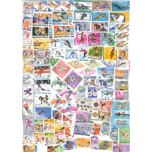 1023 - Thematics; Summer and Winter Olympics; packet of 100 different, mainly c.t.o. [Stock photo]... 