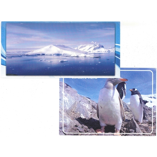 1031 - Covers; Antarctic; 2018 two postcards with Ukrainian and Chilean base cachets/cancels.... 
