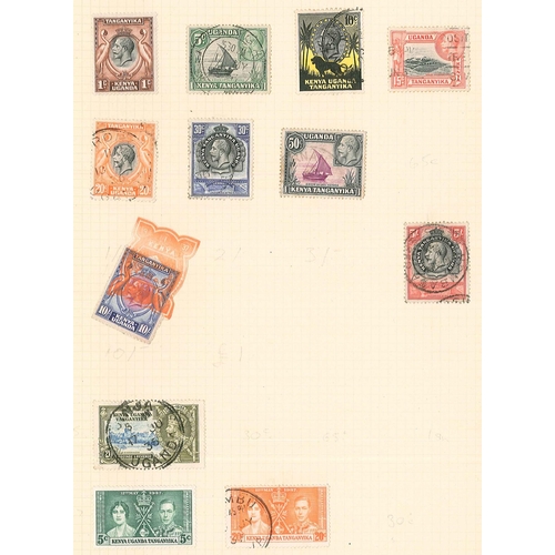 18 - Commonwealth; East Africa; pages with K.U.T. inc. 1890-95 3r to 5r m.m. (each with a straight edge),... 