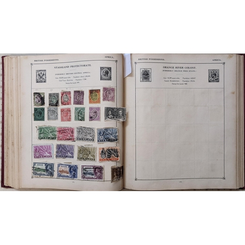 1001 - Collections; old Strand album almost 700 world stamps, mainly up to 1930s. Some countries ... 