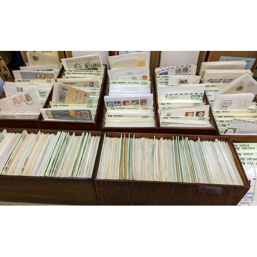25 - Covers; Foreign; (Europe and Overseas) in seven boxes plus a few loose. (c.5,000 covers) [v]... 