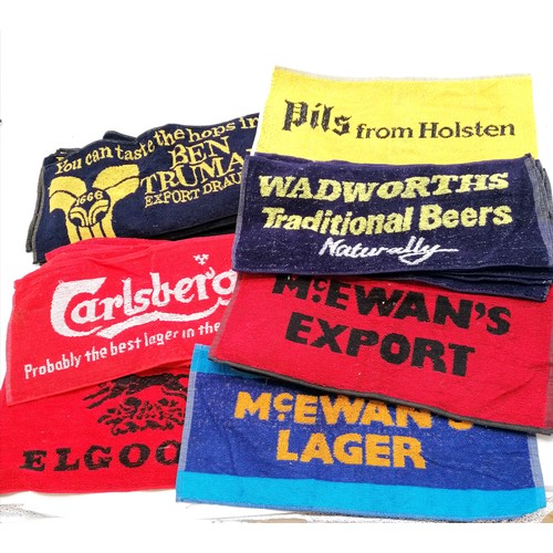 79 - Qty of bar towels - Ben Truman, Carlsberg, Pils, McEwans, Wadworths, Elgoods