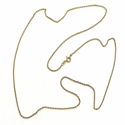 263 - 9ct marked gold 60cm neckchain - 3.5g