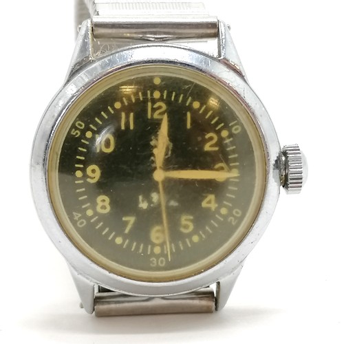 370 - WWII military issued mechanical wristwatch (30mm case - 6B/234 A366 ~ winding crown detached, 2nd ha... 