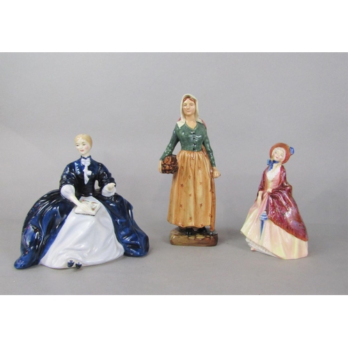 1048 - Three Royal Doulton figures - French Peasant HN2075, Paisley Shawl HN1988 and Laurianne HN2719 (3)