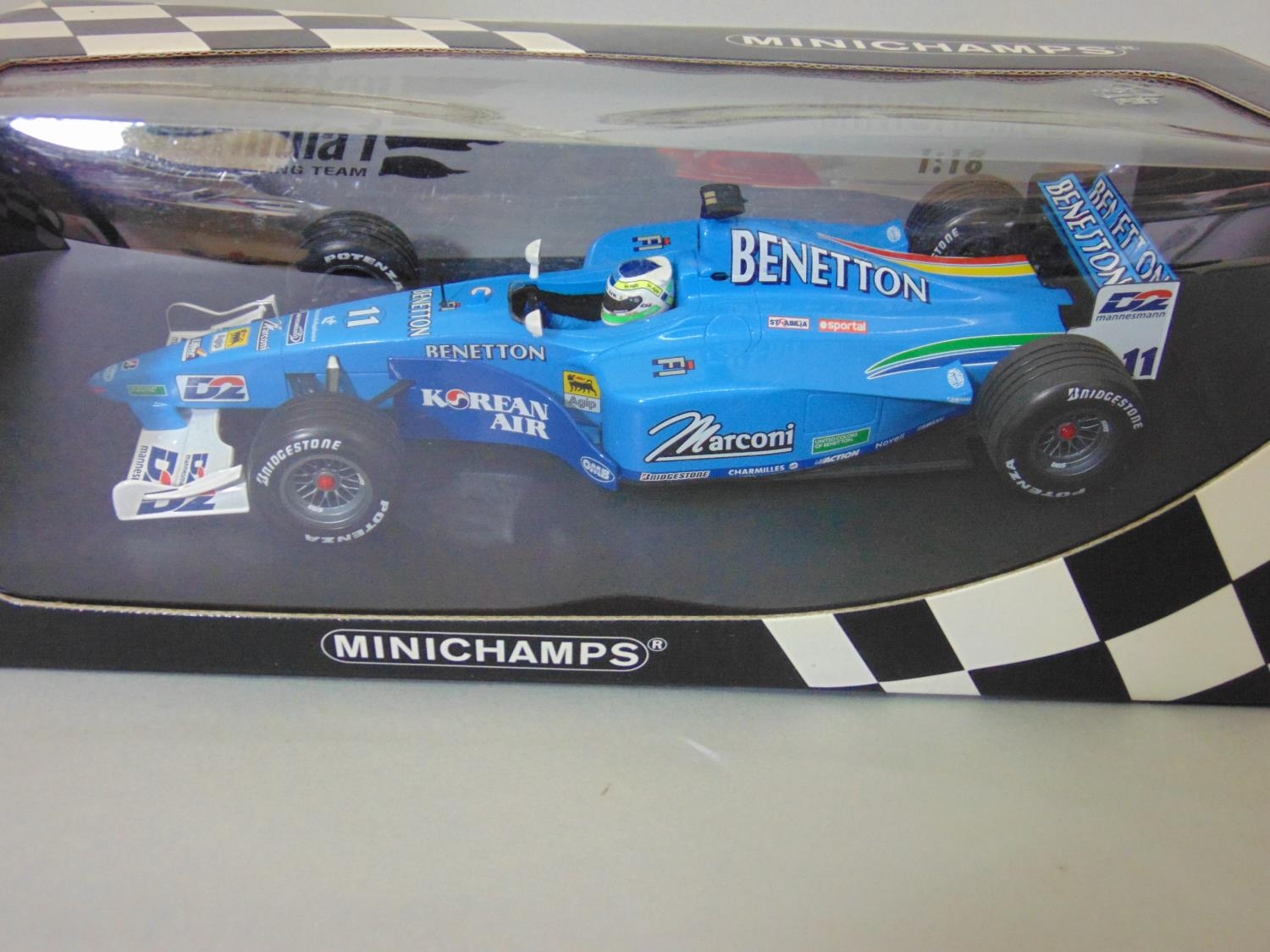 8 Minichamps Grand Prix Formula One 1:18 Scale Boxed Model Racing Cars ...