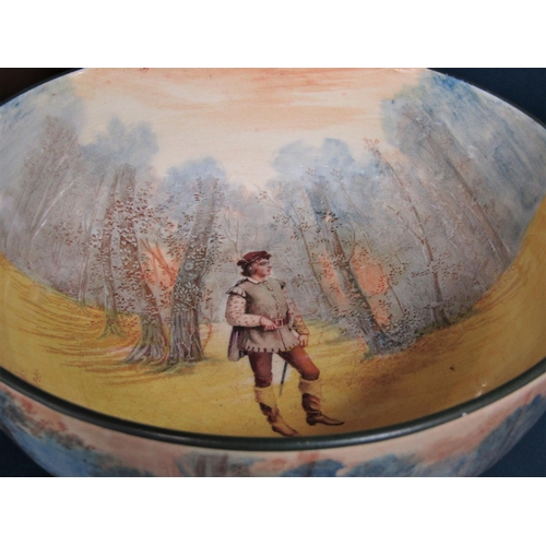 10 - Royal Doulton Shakespeare series ware fruit bowl showing Orlando, 23.5cm diameter, together with a R... 