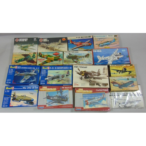 16 Model Aircraft Kits Of Ww2 Fighter Planes All 1 72 Scale Barnebys
