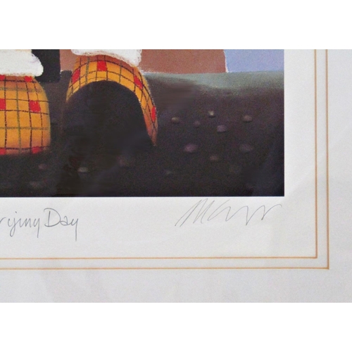 2 - Mackenzie Thorpe (B.1956) - 'Its A Drying Day', signed, limited 611/850 colour print, Washington Gre... 