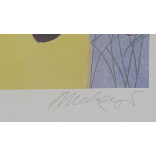 6 - Mackenzie Thorpe (B.1956) - 'Daisys', signed, limited 698/750 colour print, Washington Green blind s... 