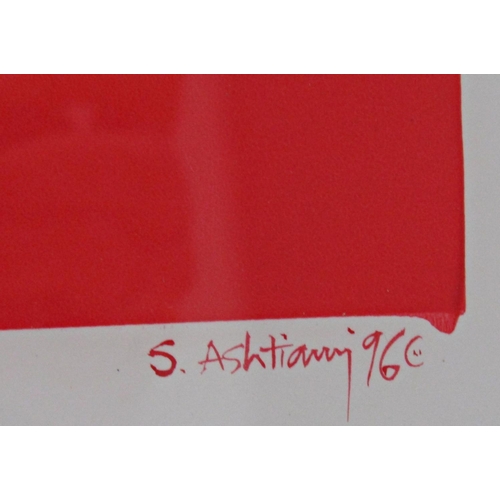 36 - S* Ashtiang? (20th century) - 'Red Barbie', & 'Blue Barbie', signed and dated 96, Sloane Graphics la... 