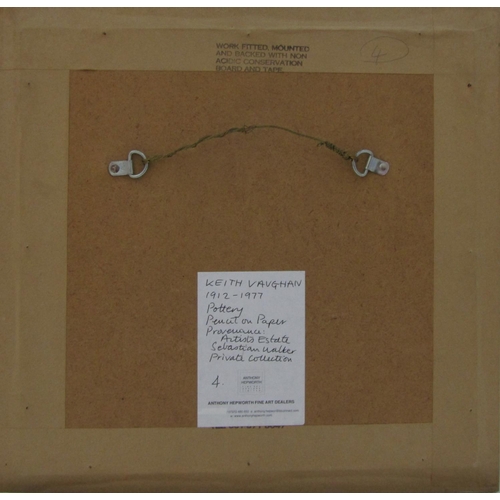 Keith Vaughan (19121977) 'Pottery', monogrammed, inscribed Anthony