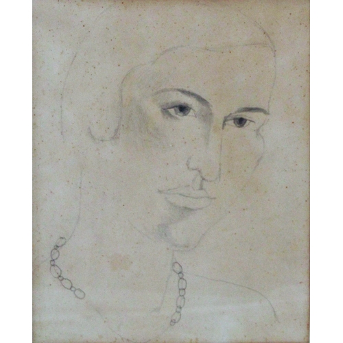 32 - Christopher Wood (1901-1930) - 'Frosca Munster', inscribed verso 'Christopher Wood, Portrait of Fros... 