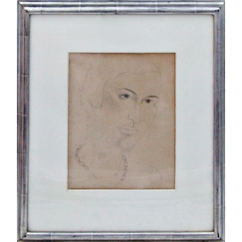32 - Christopher Wood (1901-1930) - 'Frosca Munster', inscribed verso 'Christopher Wood, Portrait of Fros... 