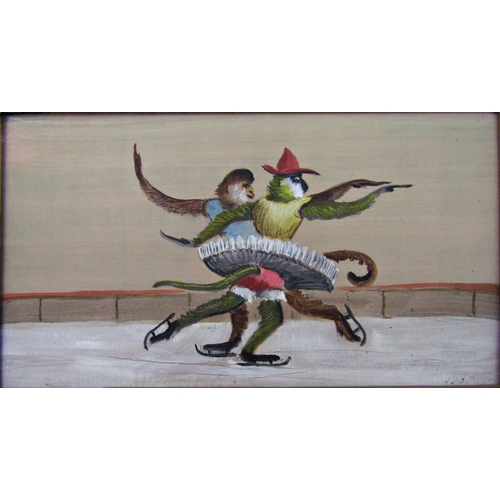 55 - John Spencer Churchill (1909-1992) - 'Monkey's Skating', titled and dated 1980 verso with John Spenc... 