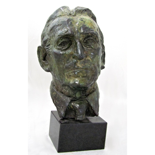 165 - Luke Shepherd (20th/21st century) - 'The Rt. Hon. Viscount Tony Pandy', bronze bust sculpture, signe... 
