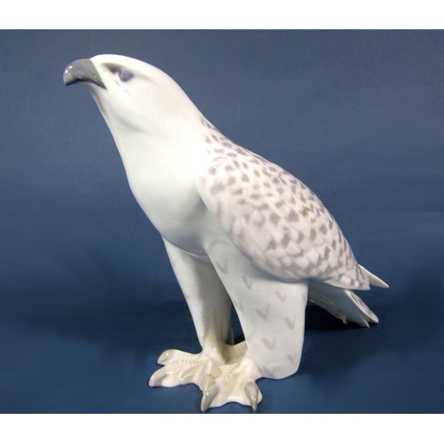 1044 - A Royal Copenhagen model of an Icelandic falcon by Christian Thomsen, with painted marks to base 263... 