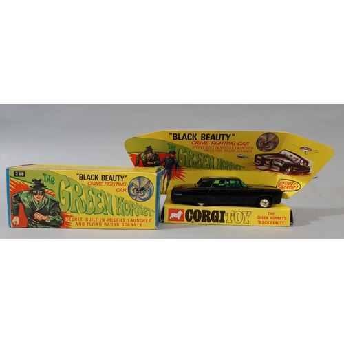 1 - Corgi Toys 268 The Green Hornet ‘Black Beauty' Crime Fighting Car, gloss black body, spun wheel hubs... 