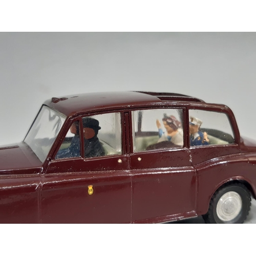 3 - 'Royal Rolls Royce' Spot-On model car by Tri-ang with maroon body, 4 figures within,  and perspex ca... 