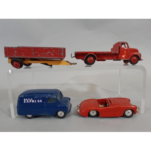 12 - Collection of vintage model vehicles including Dinky Pullmore Car Transporter 582 with boxed Loading... 