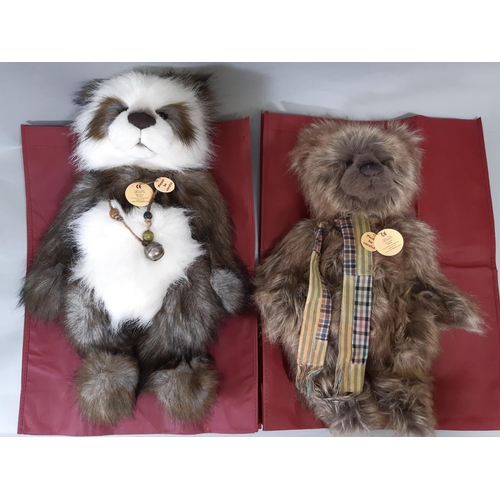 31 - 2 teddies by Charlie Bears, designed by Isabelle Lee including 'Shaun' height 52cm and 'Mark' height... 