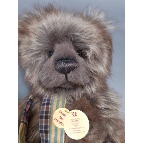 31 - 2 teddies by Charlie Bears, designed by Isabelle Lee including 'Shaun' height 52cm and 'Mark' height... 