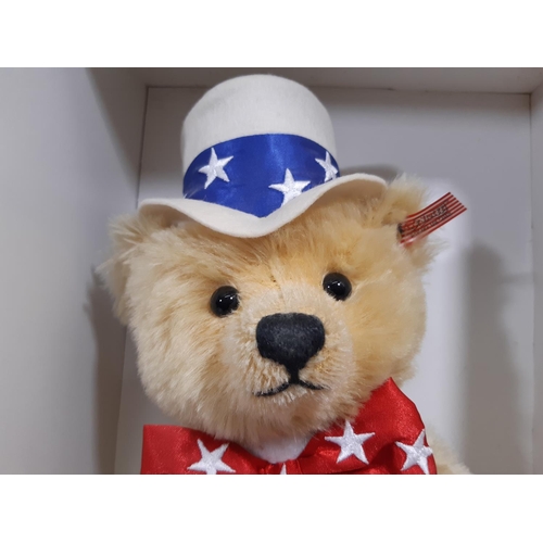 34 - Steiff bear 'First American Teddy' 2003 limited edition no 7478 with customised Steiff eartag, star ... 
