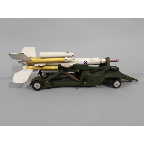 40 - 4 unboxed Dinky military model vehicles including Missile Erector, Military Ambulance, Missile Launc... 