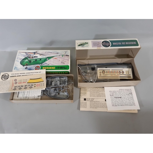 58 - 11 model aircraft kits, all 1:72 scale models of helicopters, all appear un-started, many with seale... 