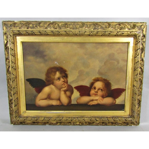 351 - Albert Krafft (19th century German School) - The Two Cherubs from the Sistine Madonna after Raphael,... 