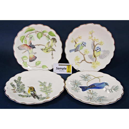 32 - A set of twelve Royal Worcester limited edition dessert plates from the Birds of Dorothy Doughty ser... 