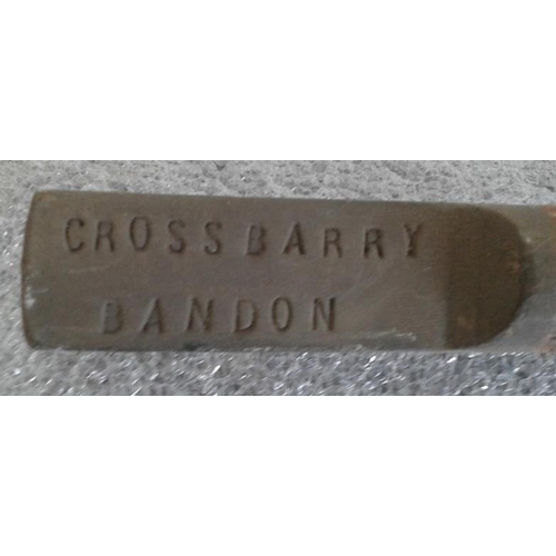 45 - Small Steel Staff, Crossbarry to Bandon - 9.5ins (Single Sided Badge)