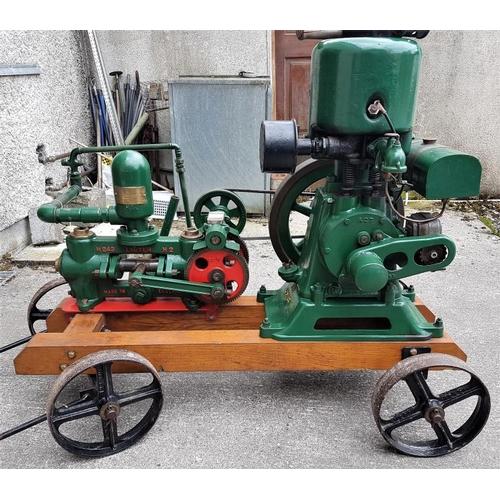 Vintage Lister Type A Stationery Engine (2.5HP) and a Lister H2 Water Pump