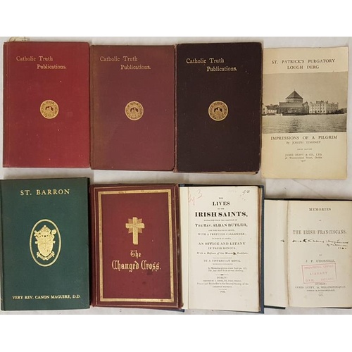 60 - 3 volumes of Irish Catholic Truth Society pamphlets with biography, fiction, history, etc.; Lives of... 