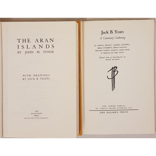 57 - J. M. Synge. The Aran Islands. 1988. Illustrated by Jack B. Yeats. Review copy with original publish... 
