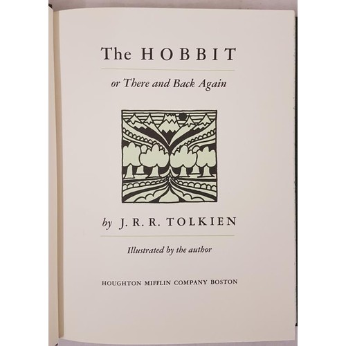 328 - Tolkien J.R.R. The Hobbit or There And Back Again. Illustrated by the author. Houghton Mifflin Compa... 