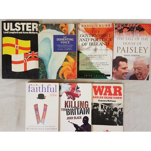 47 - Northern Ireland Troubles. The Faithful Tribe by Ruth Dudley Edwards, The Fall of the House of Paisl... 