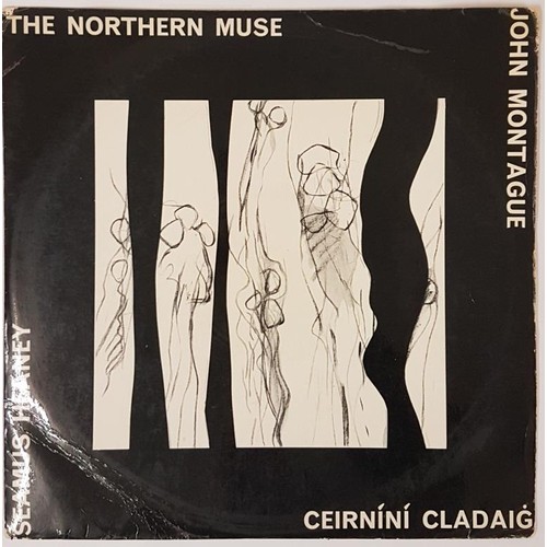 The Northern Muse – Claddagh Records. 1968. Record sleeve designed by Barrie Cooke. Poems read by Seamus Heaney & John Montague. One 12 in. 331/3 r.p.m. disc. Heaney’s first ever recorded readings of 10 poems from Death of a Naturalist and the “forthcoming work “. Six of Heaney’s poems on this record were not published until a year later in 1969 making this first reading extremely rare. of Door Into The Dark . Montague reads 11 of his poems on this record. The actual record is in excellent condition and may never have been played. An outstanding item for any serious Heaney collection.