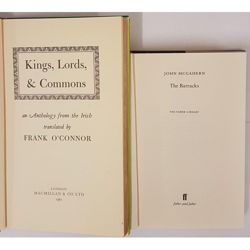 597 - Frank O’Connor. Kings, Lords and Commons. 1961. 1st London edit with ephemera;  and John MacGahern. ... 