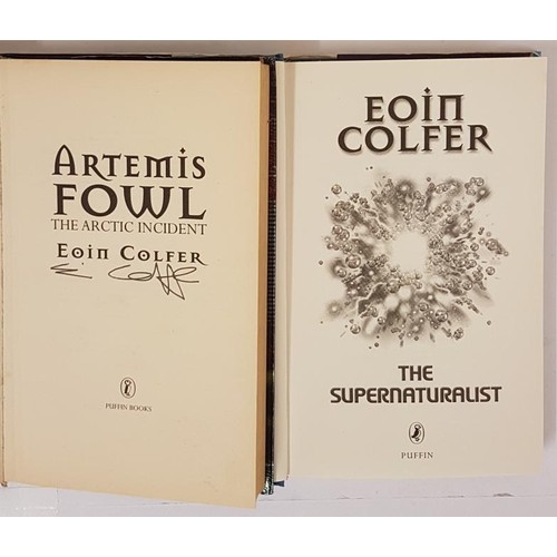 47 - Eoin Colfer, Artemis Fowl and the Arctic Incident, 2002, Puffin Books, Signed 1st edition, 1st print... 