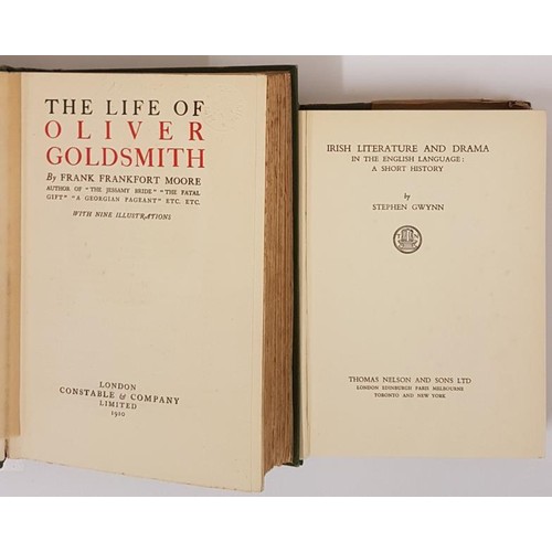 51 - Stephen Gwynn. Irish Literature and Drama. 1936. 1st, D.J.;  and F. F. Moore. The Life of Olive... 