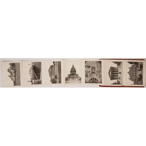 55 - Paris/Versailles C. 1900 with 32 photgraphic views in concertina format;  and Panoramic Guide t... 
