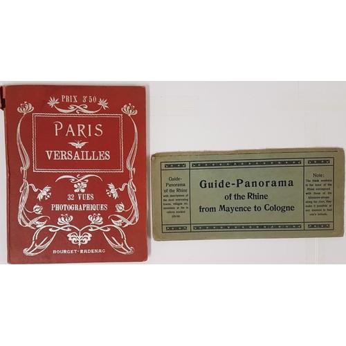 55 - Paris/Versailles C. 1900 with 32 photgraphic views in concertina format;  and Panoramic Guide t... 