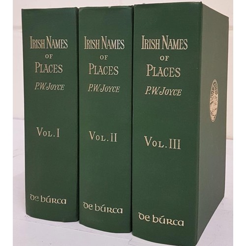 22 - History and Origin of Irish Names of Places P. W. Joyce Published by Edmund Burke Publisher, 1995. T... 