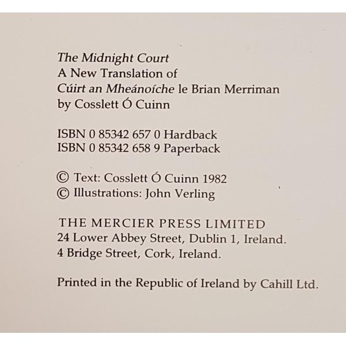 27 - The Midnight Court Merriman, Brian / Cosslett O Cuino Published by Mercier Press, Cork, Ireland, 198... 